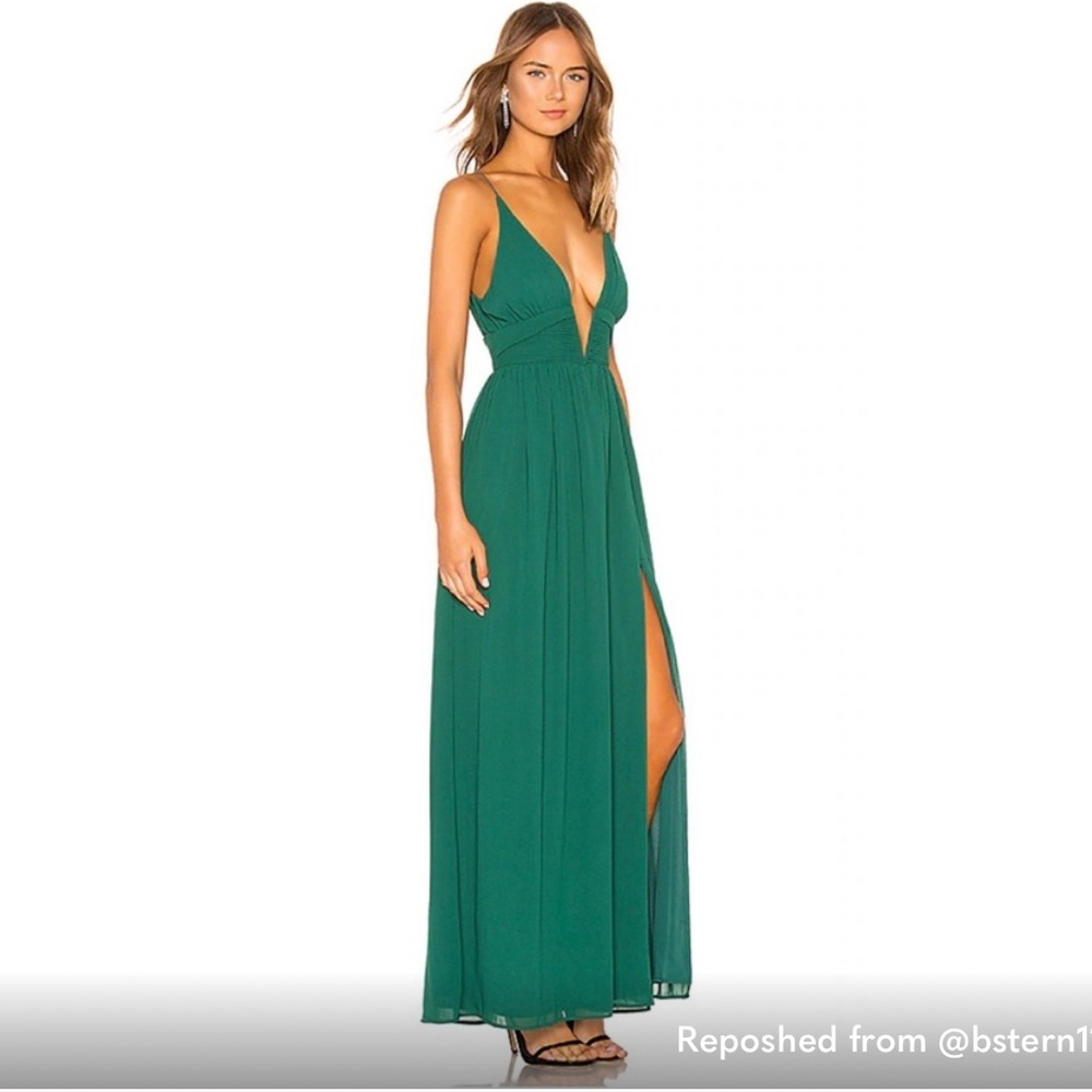 Lovers + Friends Teal Maxi Dress